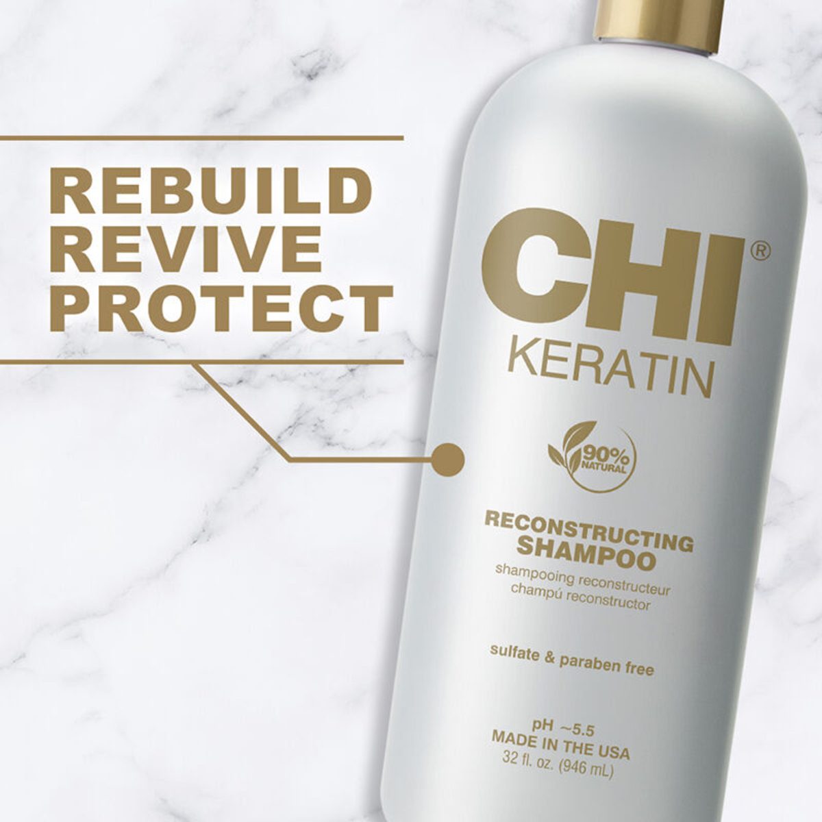 CHI KERATIN RECONSTRUCTING SHAMPOO 946ML