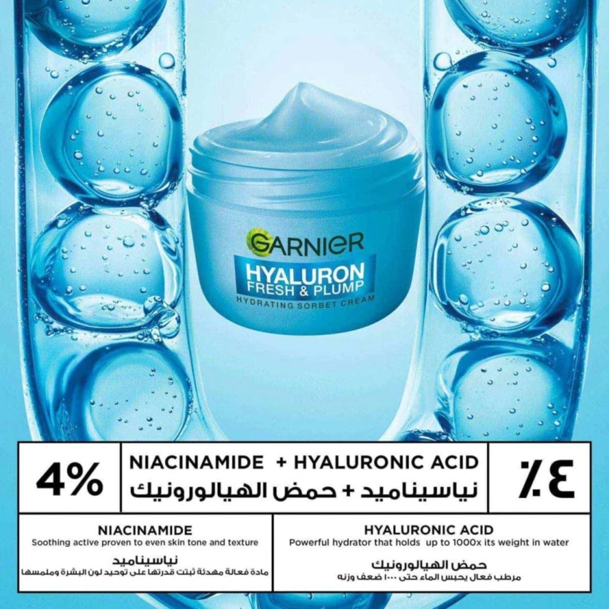 GARNIER HYALURON FRESH & PLUM CREAM 85ML
