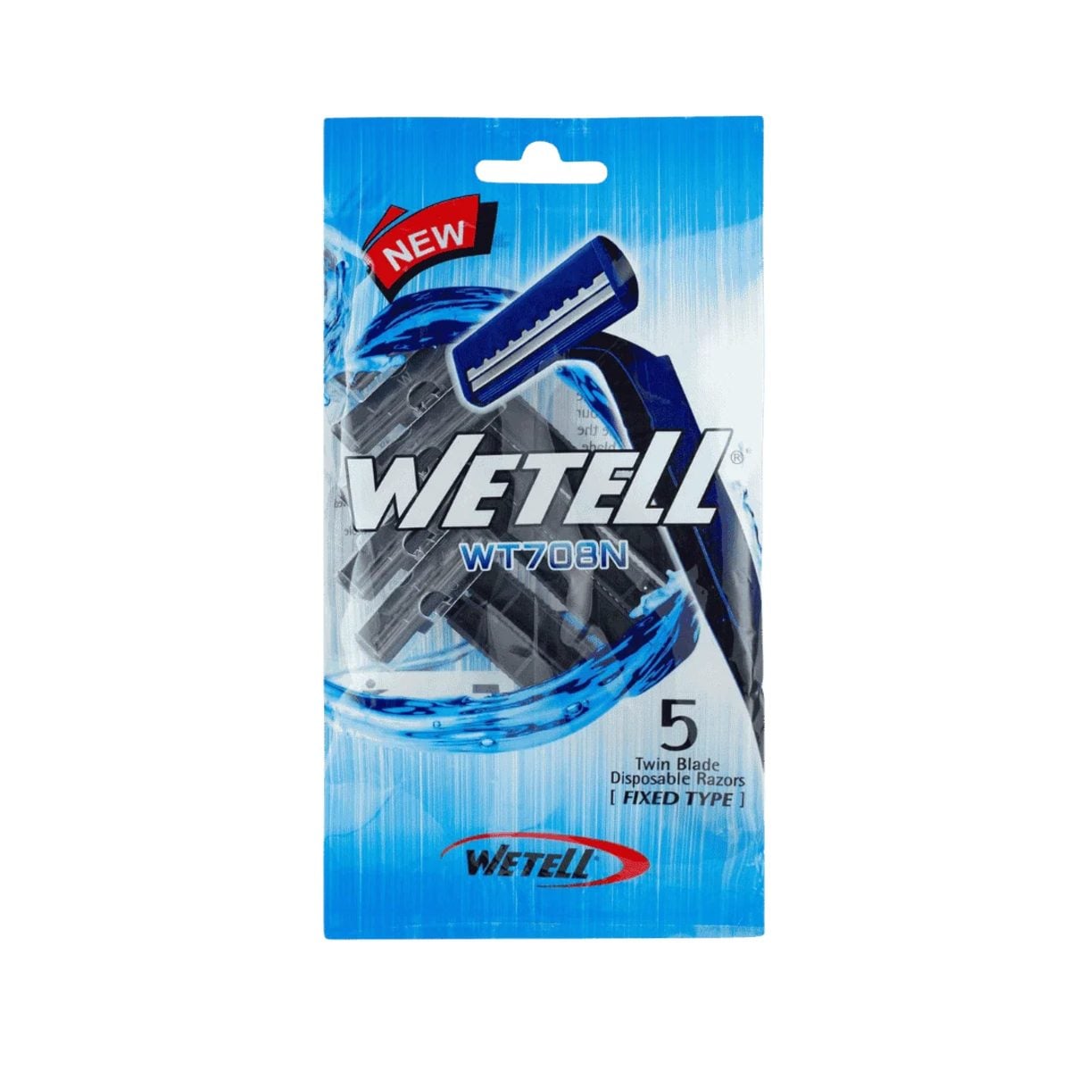 WETELL BLUE LONG HANDLE 5 PCS
