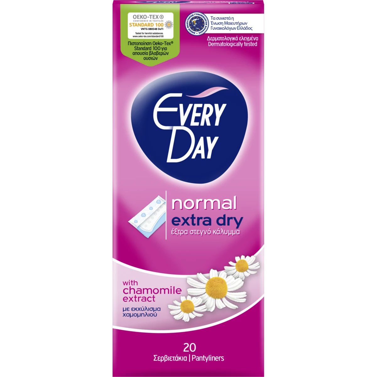 EVERYDAY NORMAL EXTRA DRY PANTLINERS 20PCS
