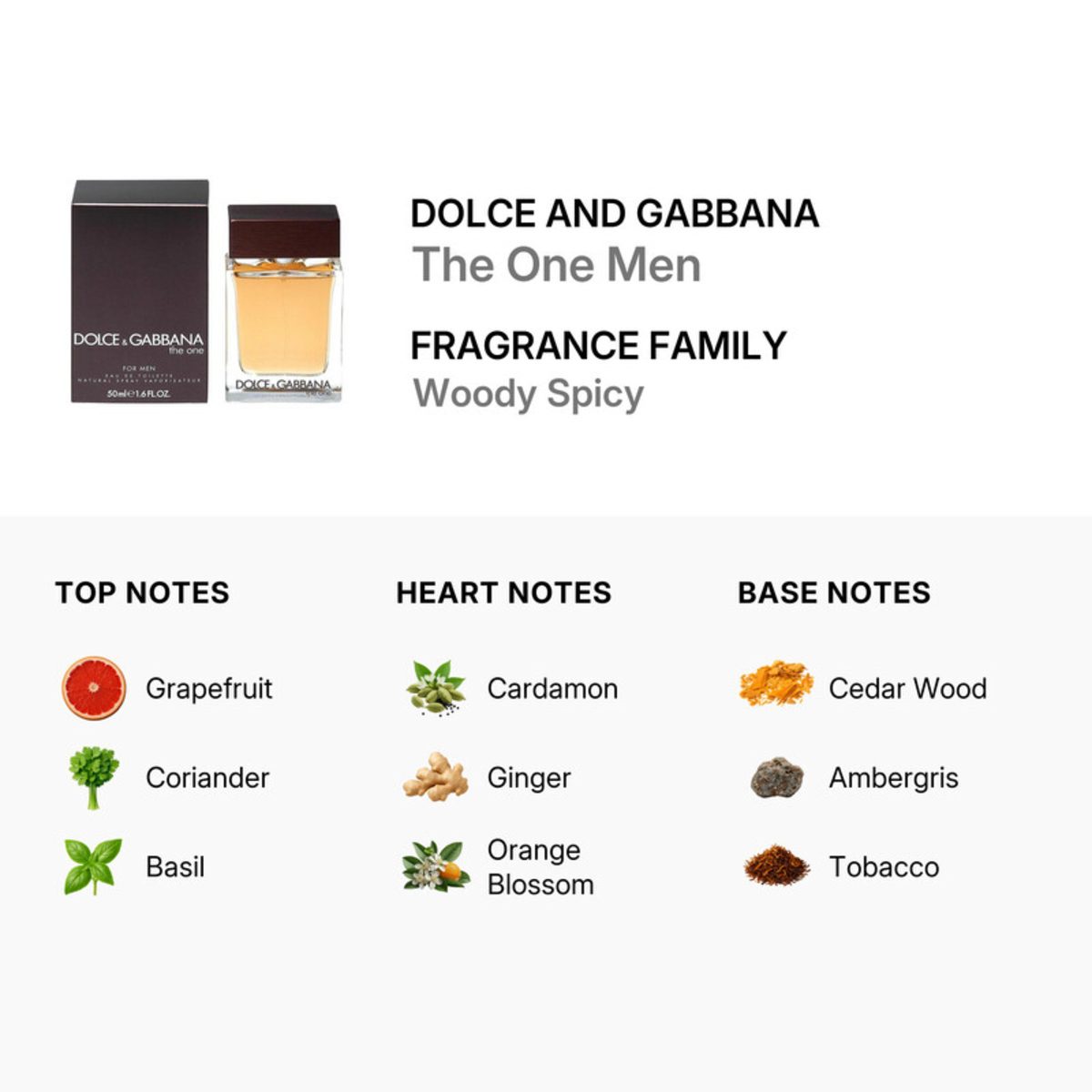 D&G THE ONE EDT 50ML FOR MEN