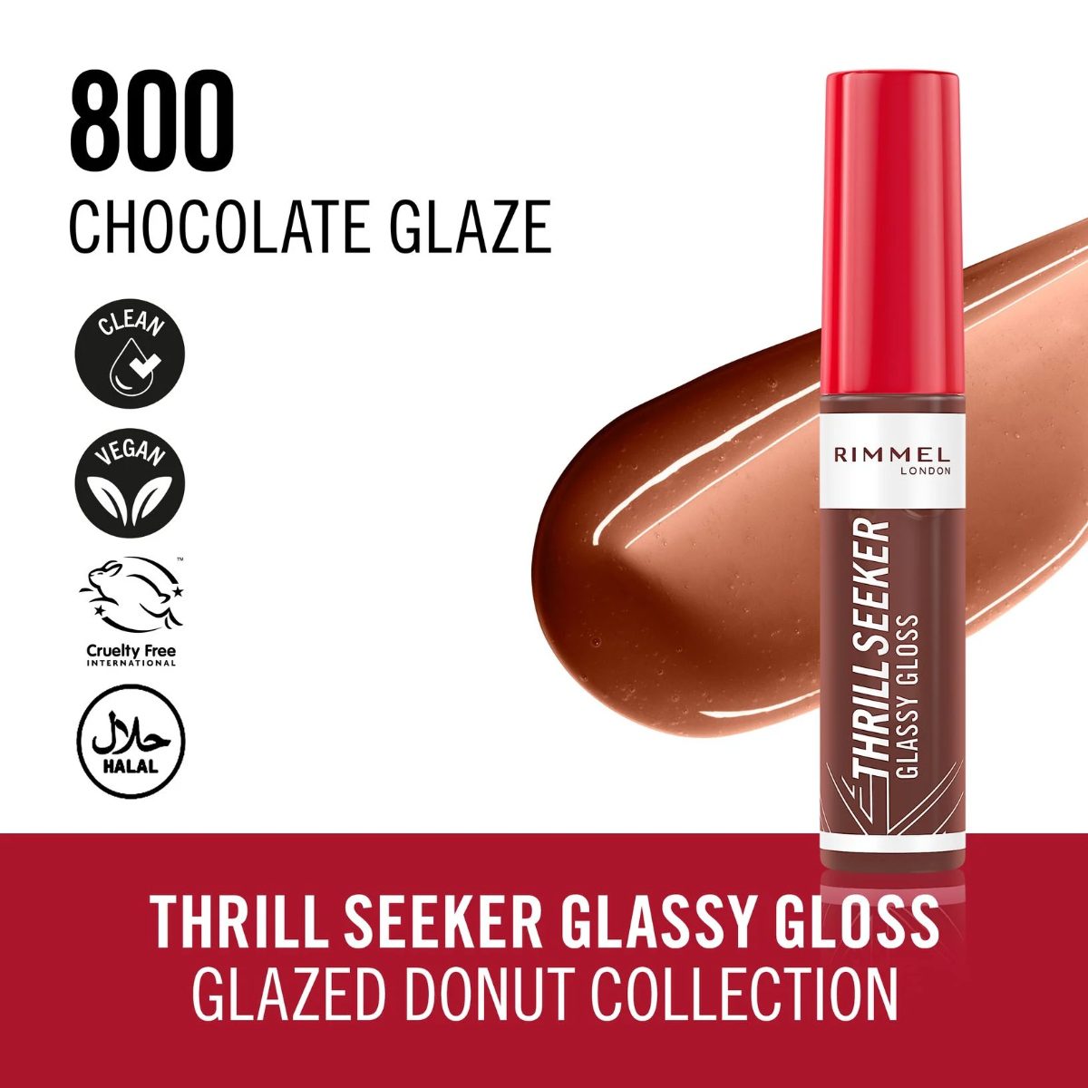 RIMMEL LIPGLOSS THRILL SEEKER CHOCOLATE GLAZE 800