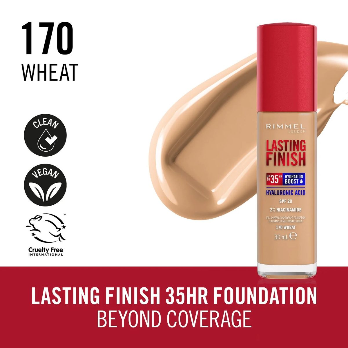RIMMEL LASTING FINSHING FND WHEAT 170
