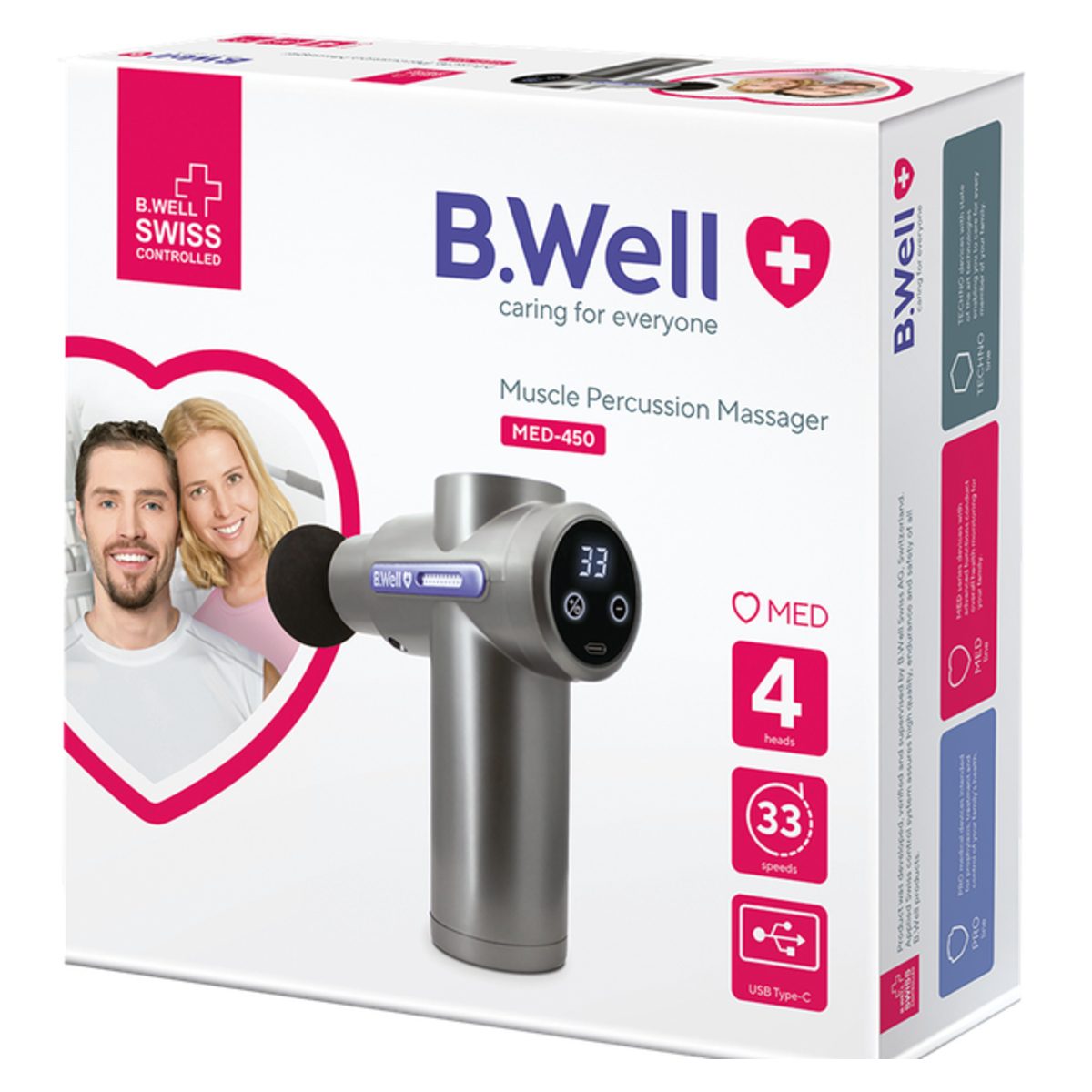 B.WELL MUSCLE PERCUSSION MASSAGER MED-450