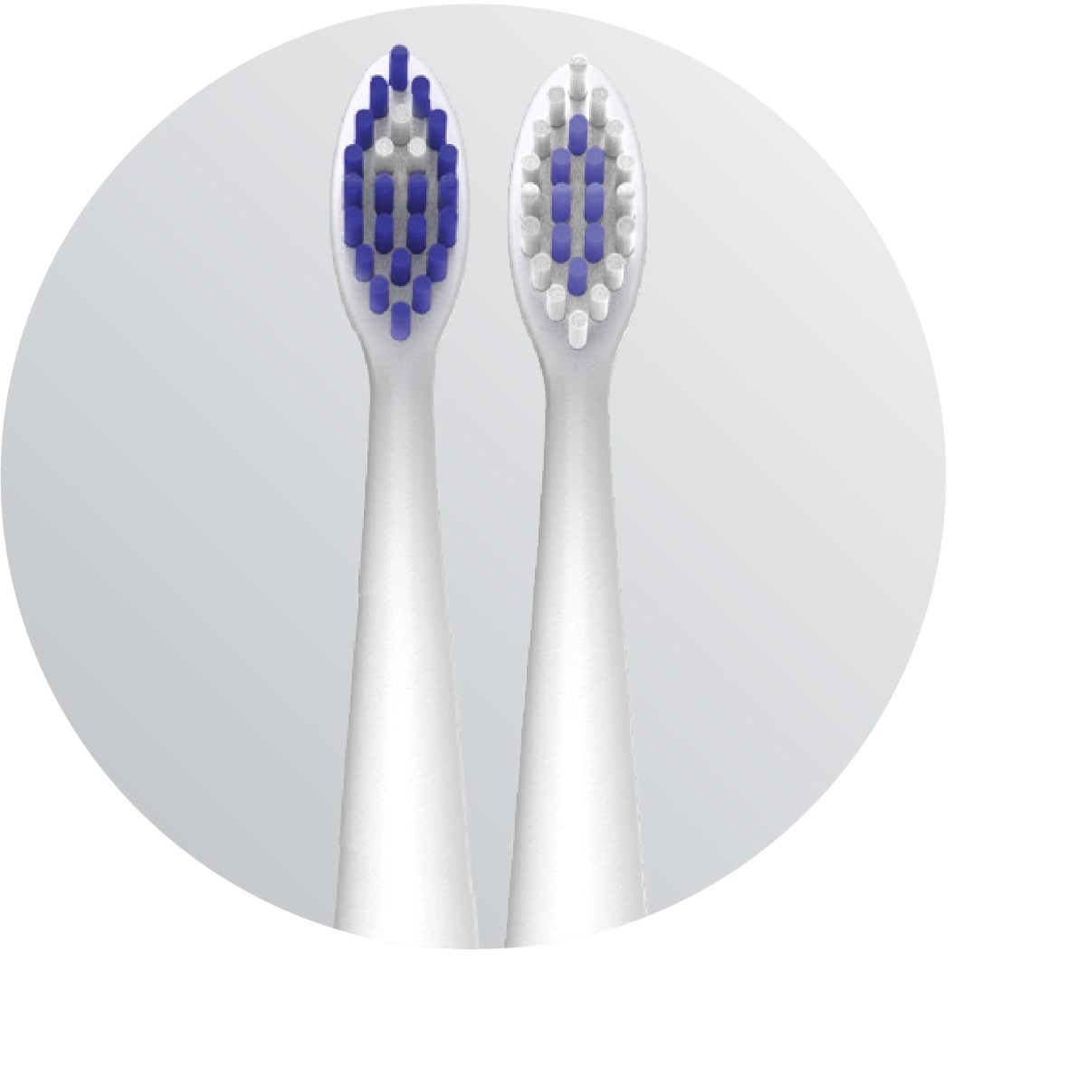 B.WELL BRUSH HEADS WHITE MED-870