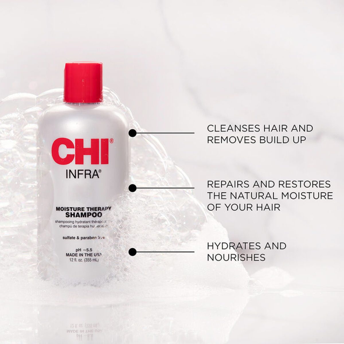 CHI INFRA MOISTURE THERAPY SHAMPOO 355ML