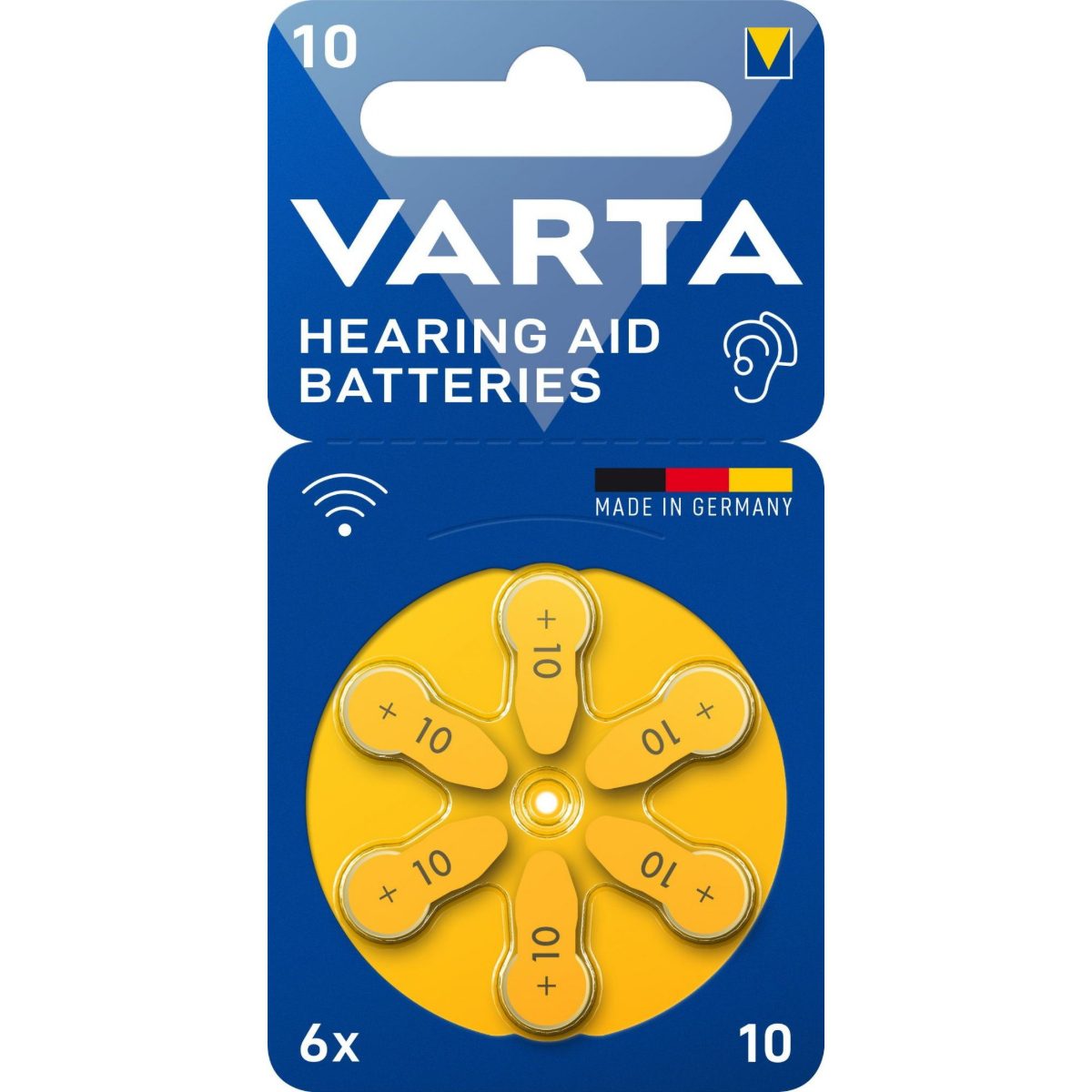 VARTA HEARING AID 10 6 BATTERIES