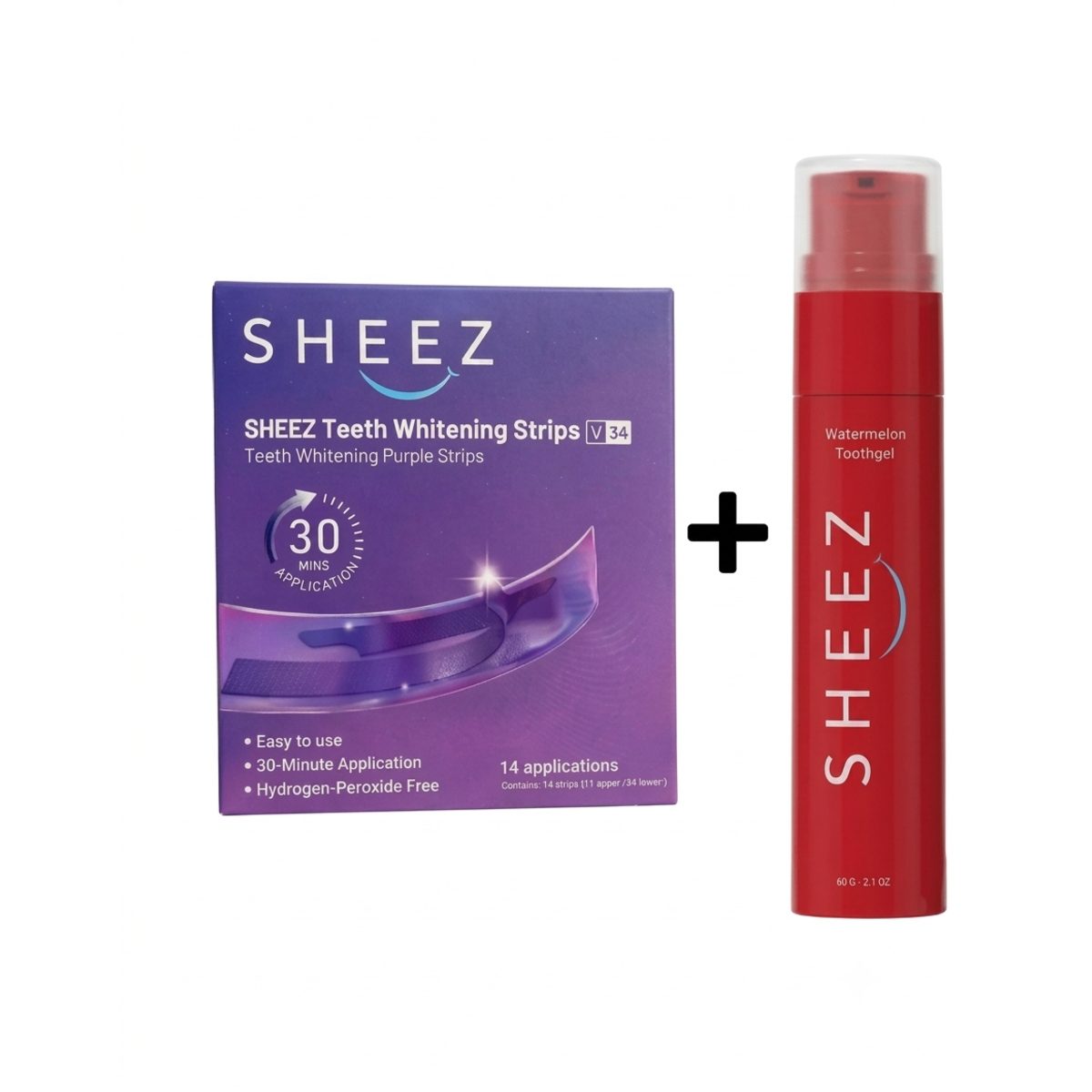 SHEEZ KIT STRIPS + WATERMELON TOOTHGEL