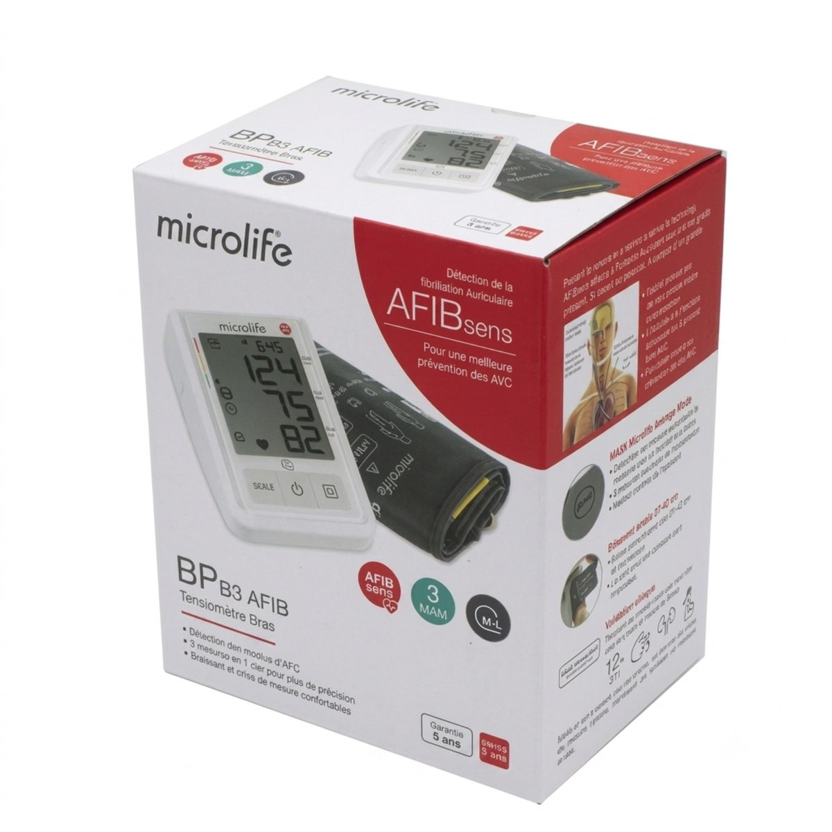 MICROLIFE AUTOMATIC BP B3 AFIB MONITOR
