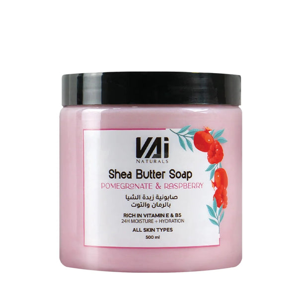 VAI NATURALS SHEA BUTTER SOAP POMEGRANTE&RASPBERRY 500ML