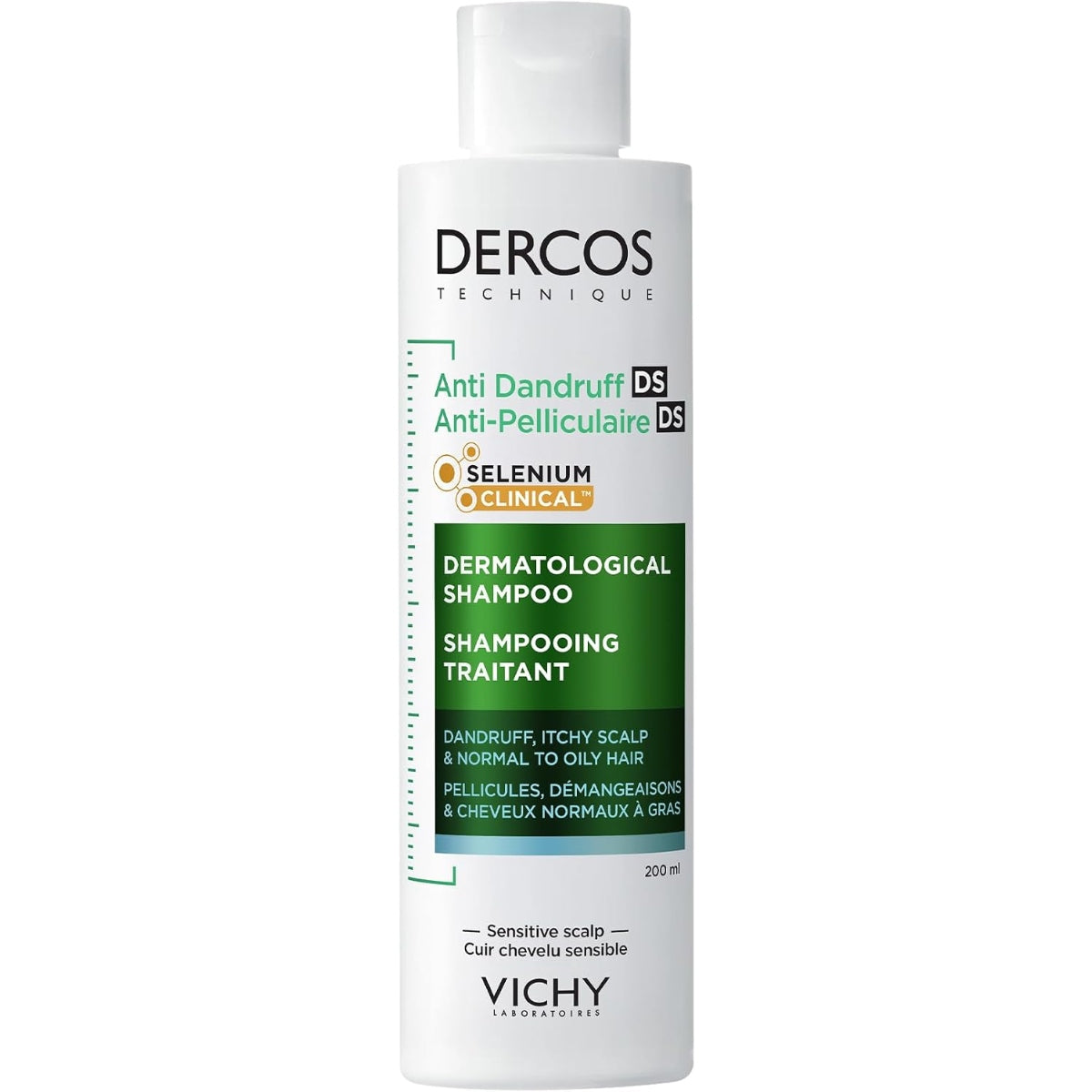VICHY DERCOS ANTI DANDRUFF NORM.TO OILY SHAMPOO 200ML