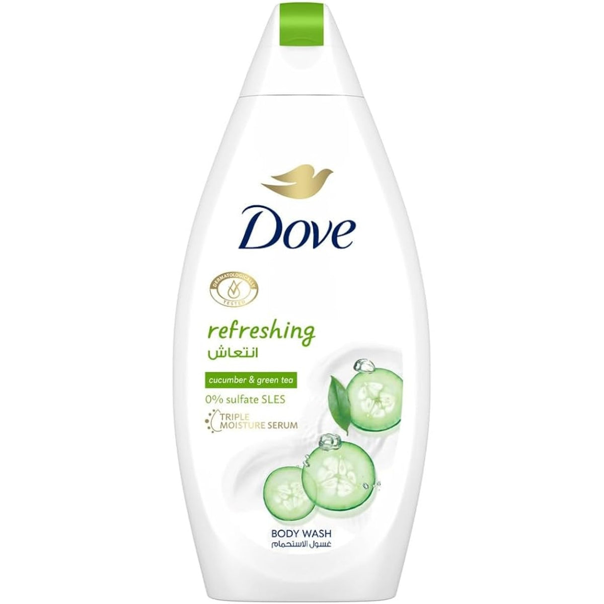 DOVE REFRESHING CUCUMBER & GREEN TEA BODY WASH 500ML
