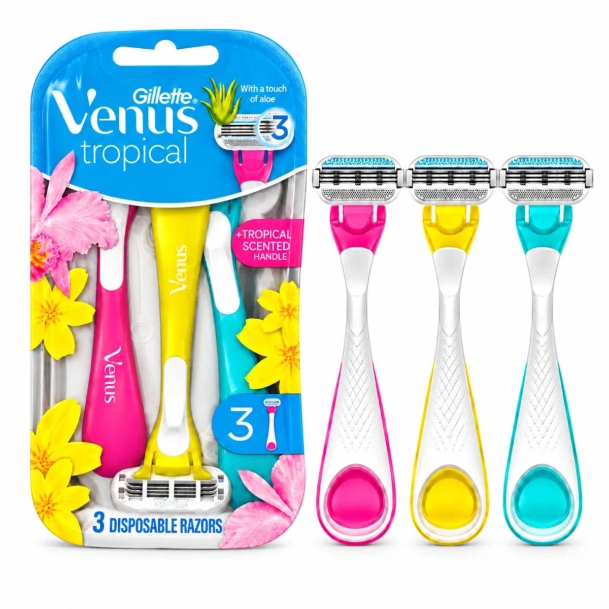 GILLETTE VANUS TROPICAL 3 الوان