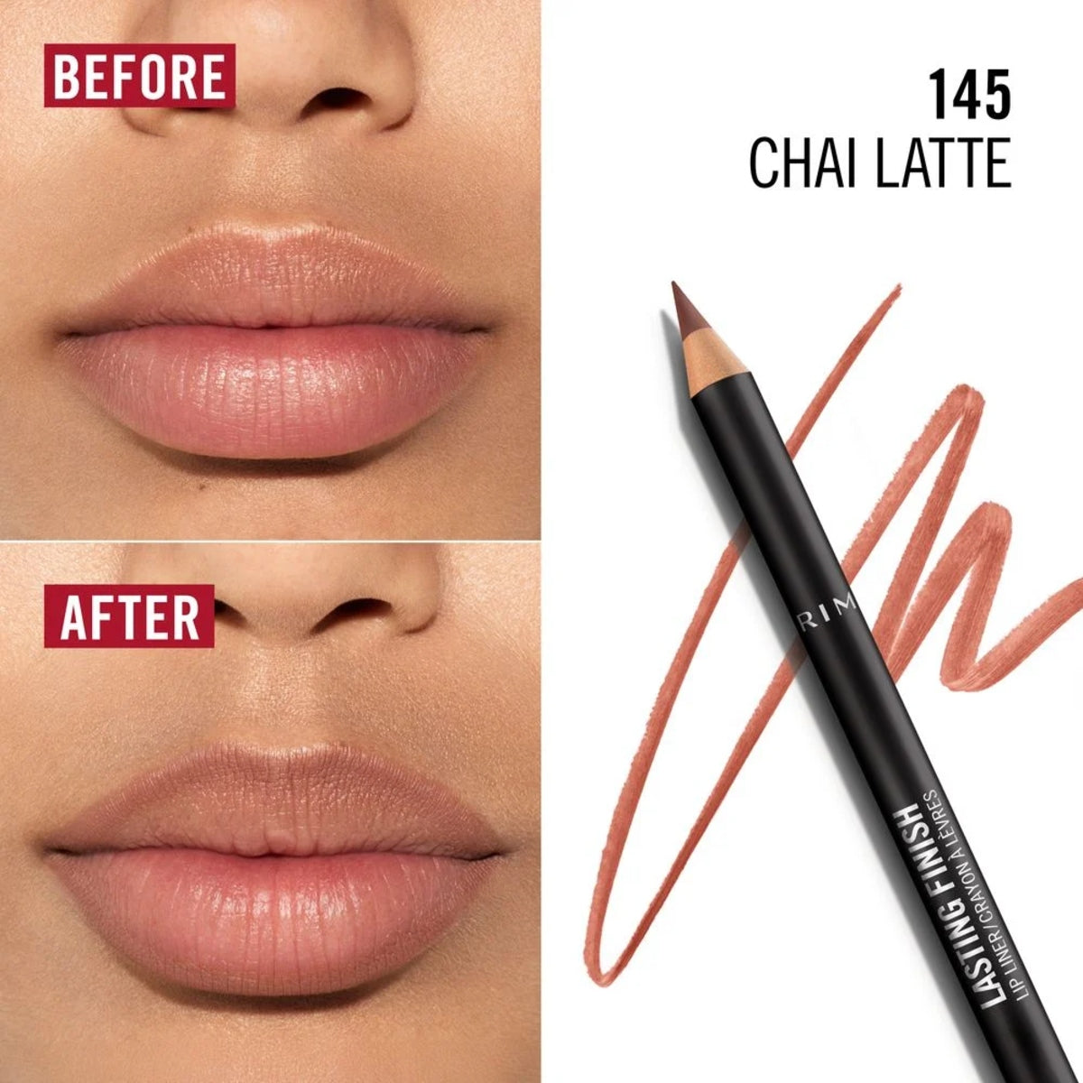 RIMMEL LAST FINISH LIP LINER 145 CHAI LATTE