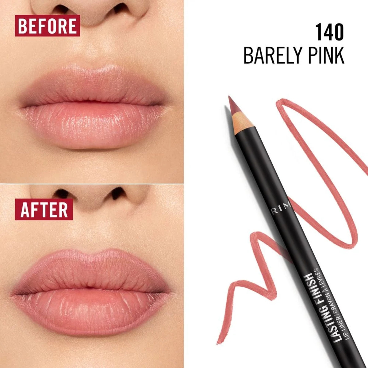 RIMMEL LAST FINISH LIP LINER 140 BARELY PINK