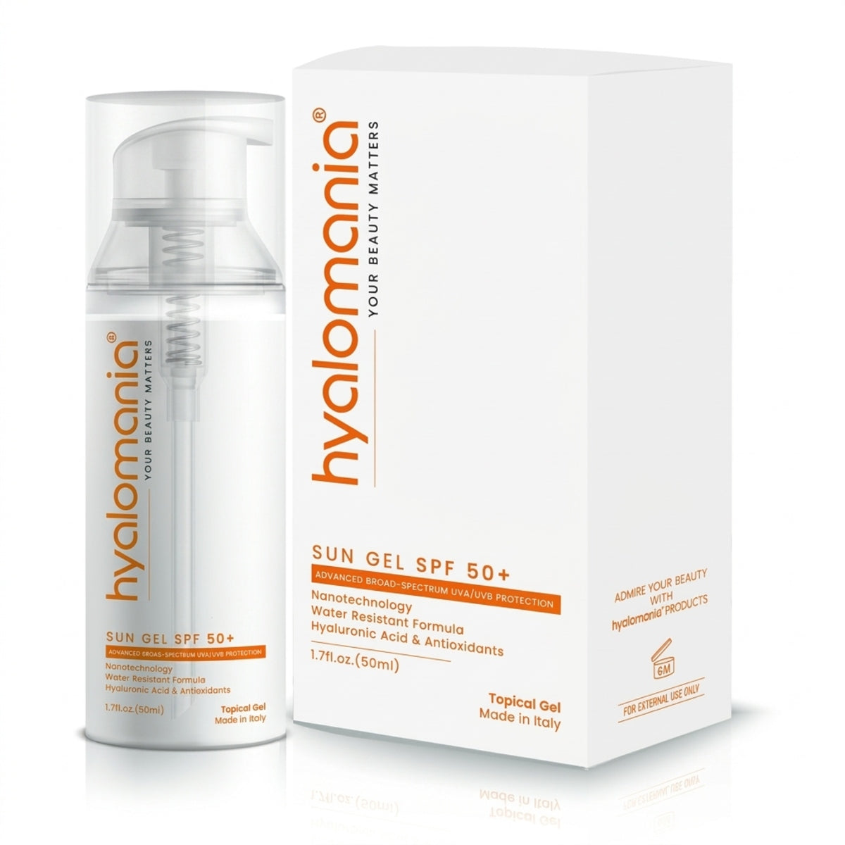 HYALOMANIA SUNSCREEN GEL SPF50+ 50ML