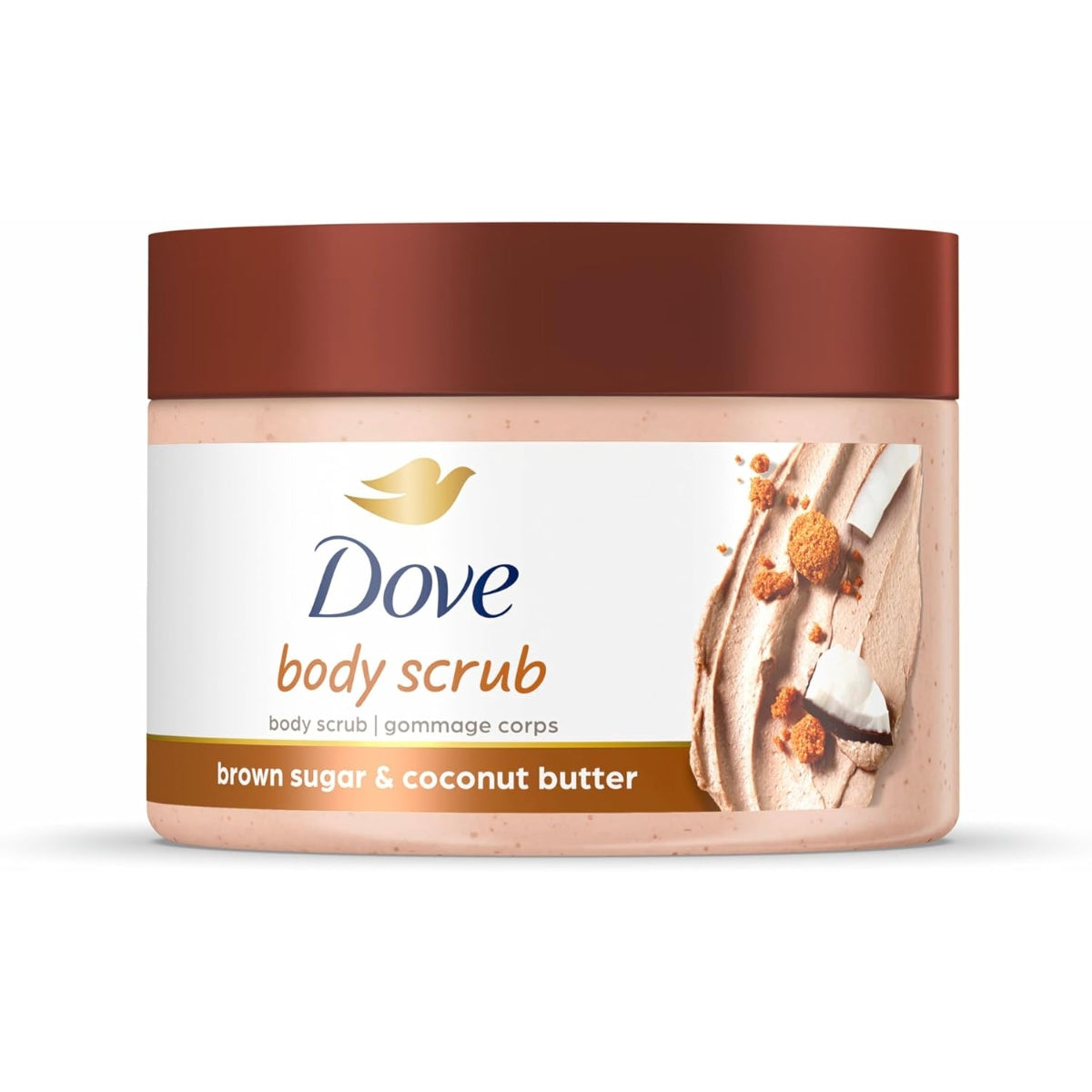 DOVE BODY SCRUB BROWN SUGAR AND COCONUT BUTTER 298G