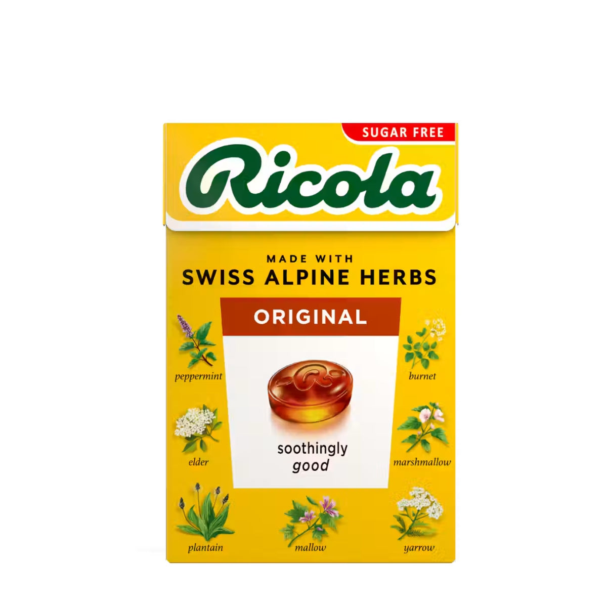RICOLA SUGAR FREE ORIGINAL COUGH DROPS 27.5G