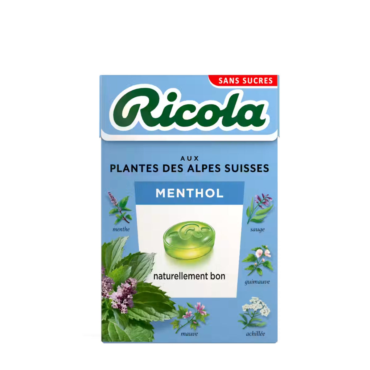 RICOLA SUGAR FREE MENTHOL COUGH DROPS 27.5G