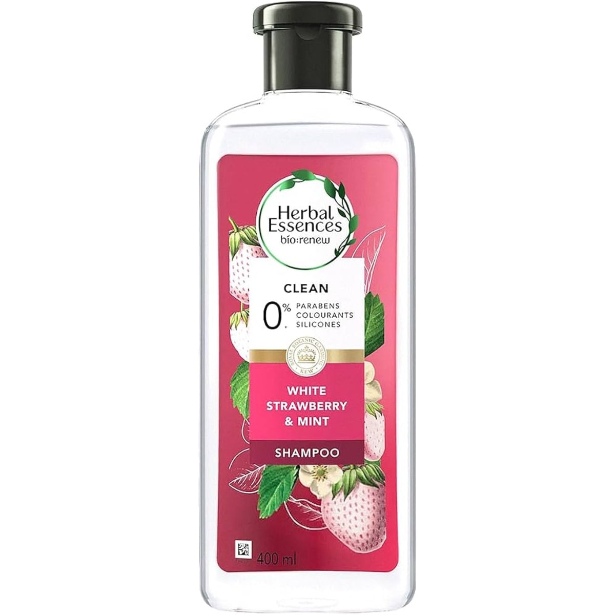HERBAL ESSENCES CLEAN WHITE STRAWBERRY&MINT 400ML