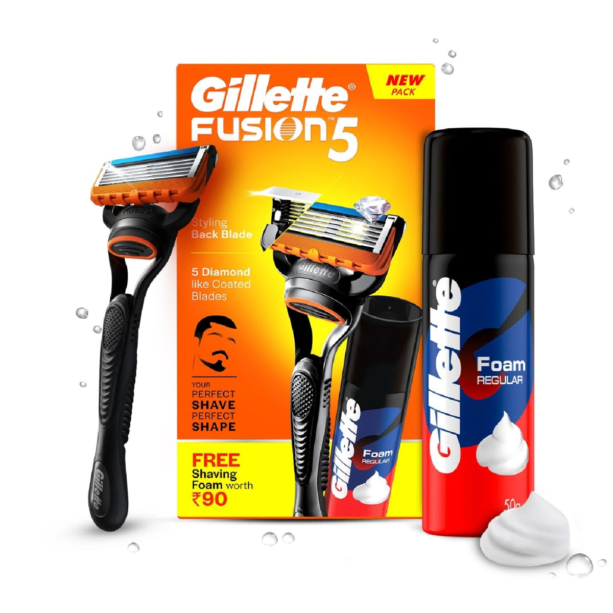 GILLETTE FUSION5 شفره + فوم