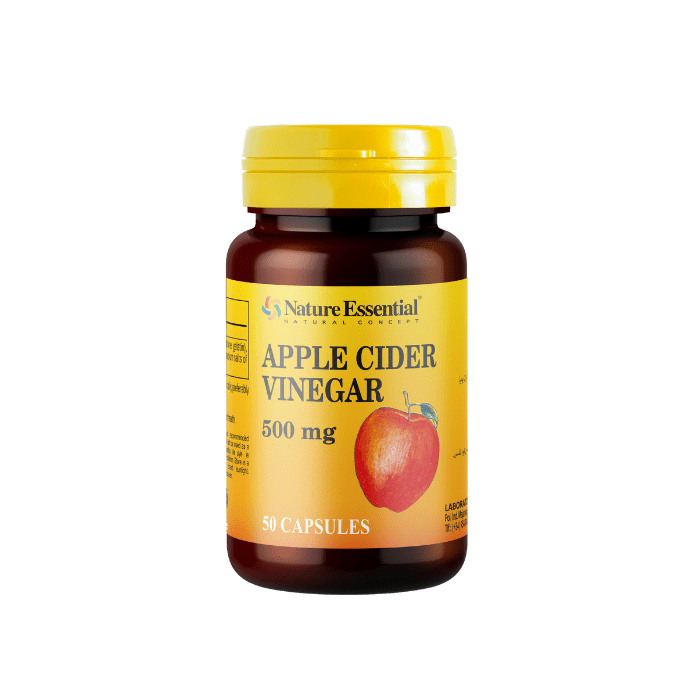 NATURE ESSENTIAL APPLE CIDER VINEGAR 500MG 50CAP