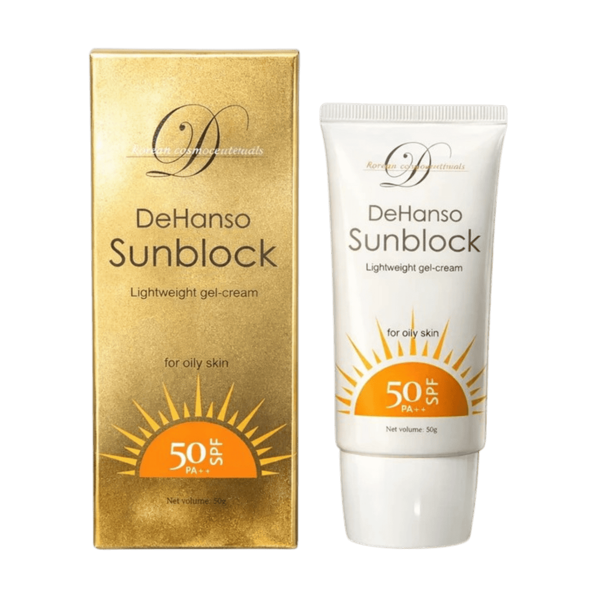 DEHANSO SUNSCREEN FOR OILY SKIN SPF50+ GEL CREAM 50ML