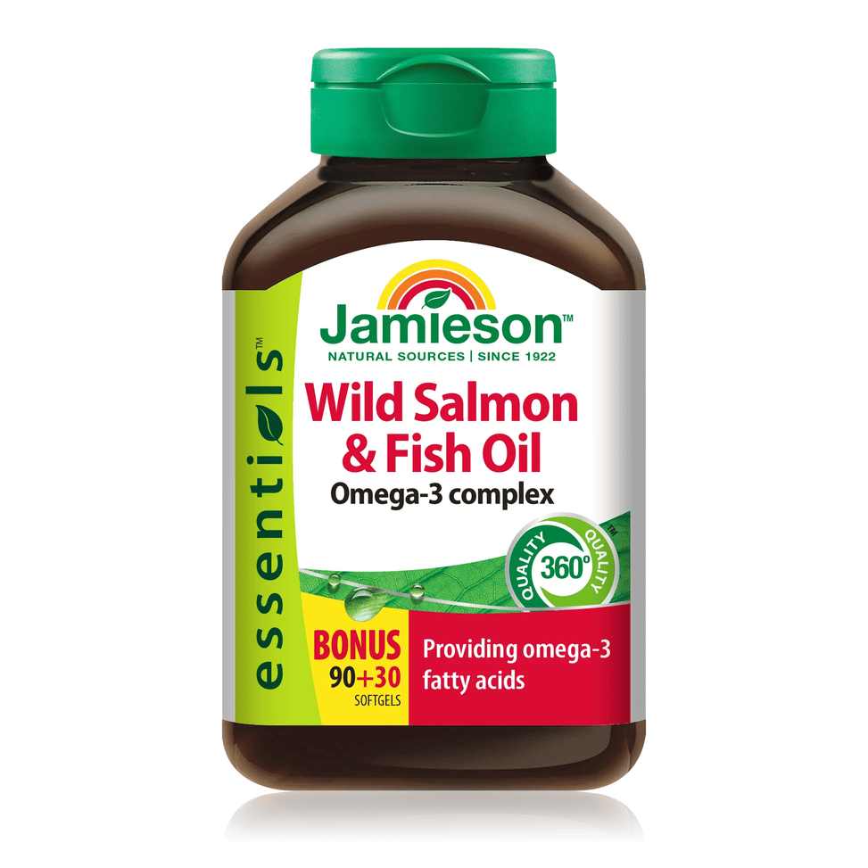 JAMIESON WILD SALMON AND FISH OIL 1000MG 120CAP