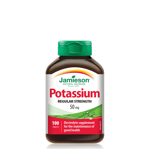 JAMIESON POTASSIUM 50MG 100TAB