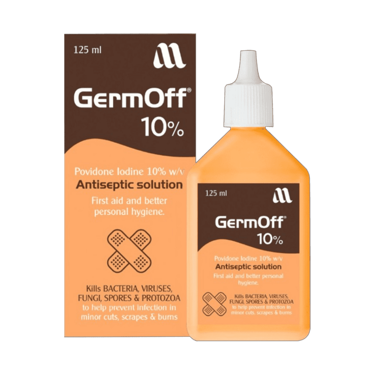 GERMOFF 10% ANTISEPTIC SOLUTION 125ML