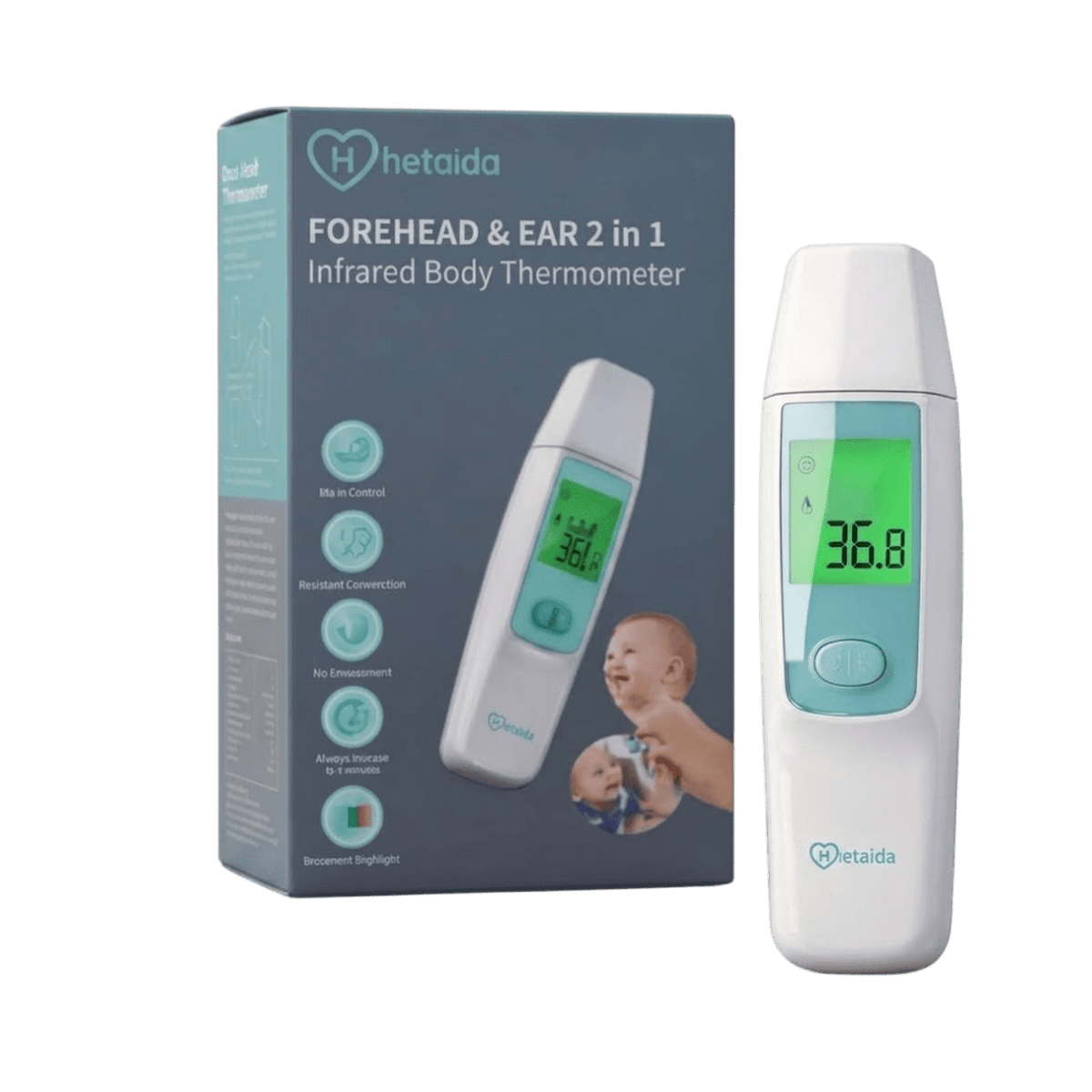 HETAIDA FOREHEAD & EAR 2IN1