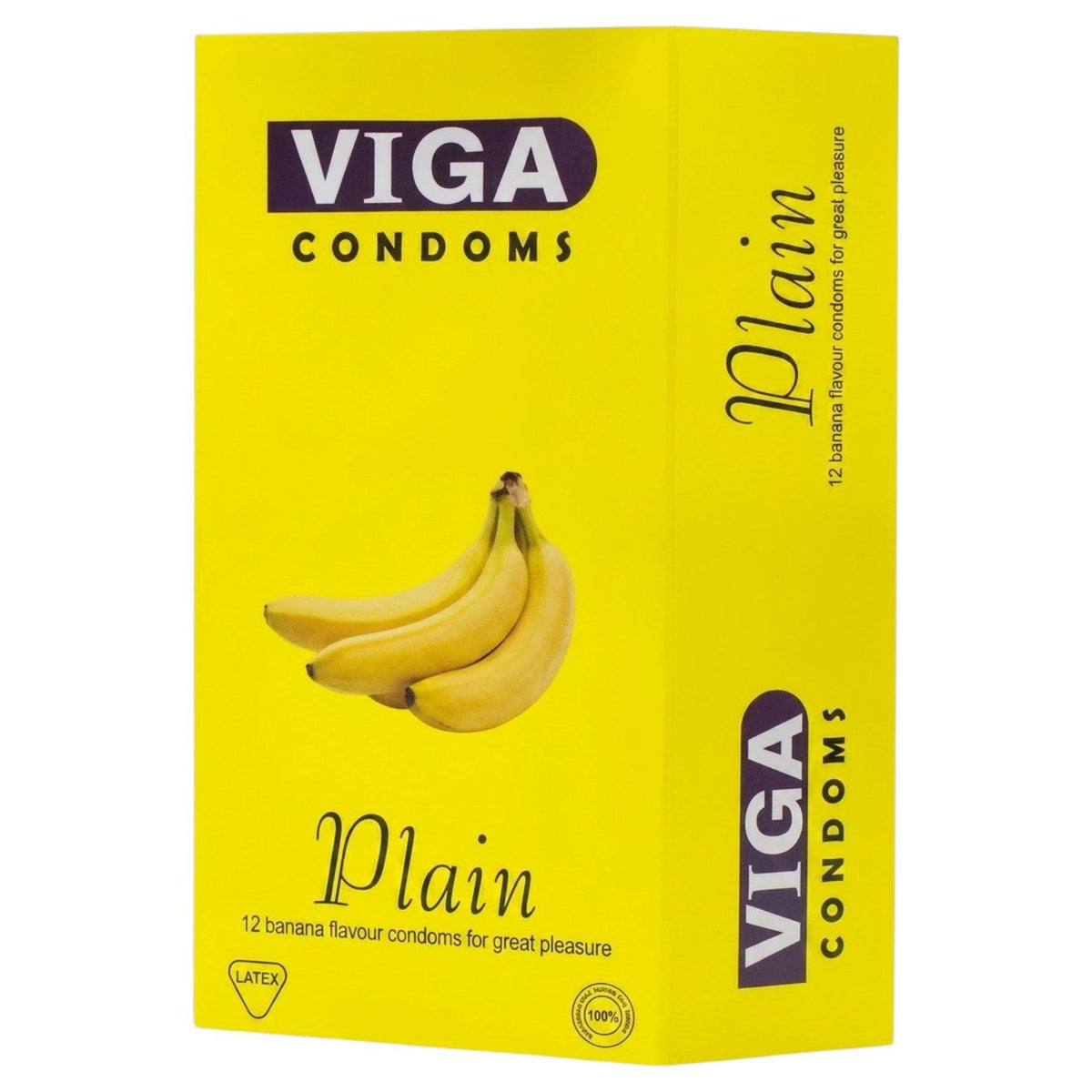VIGA CONDOMS BANANA PLAIN 12PCS
